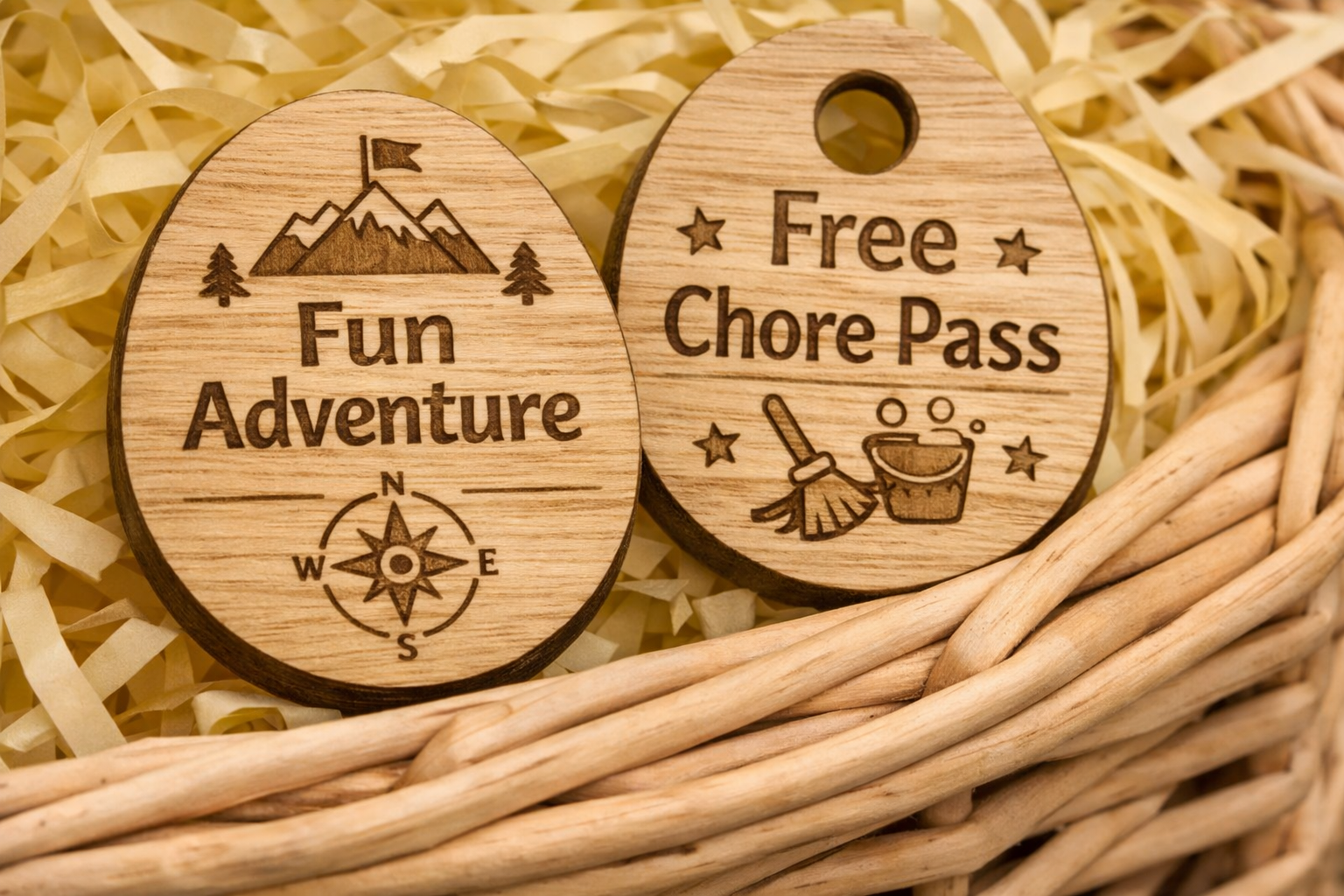 Easter Egg Fillable - Wooden Token