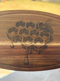 Engraved Honeybee Acacia Cutting Board 🐝