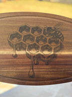 Engraved Honeybee Acacia Cutting Board 🐝