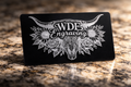 Custom Engraved Aluminum Business Cards | Multiple Color Options