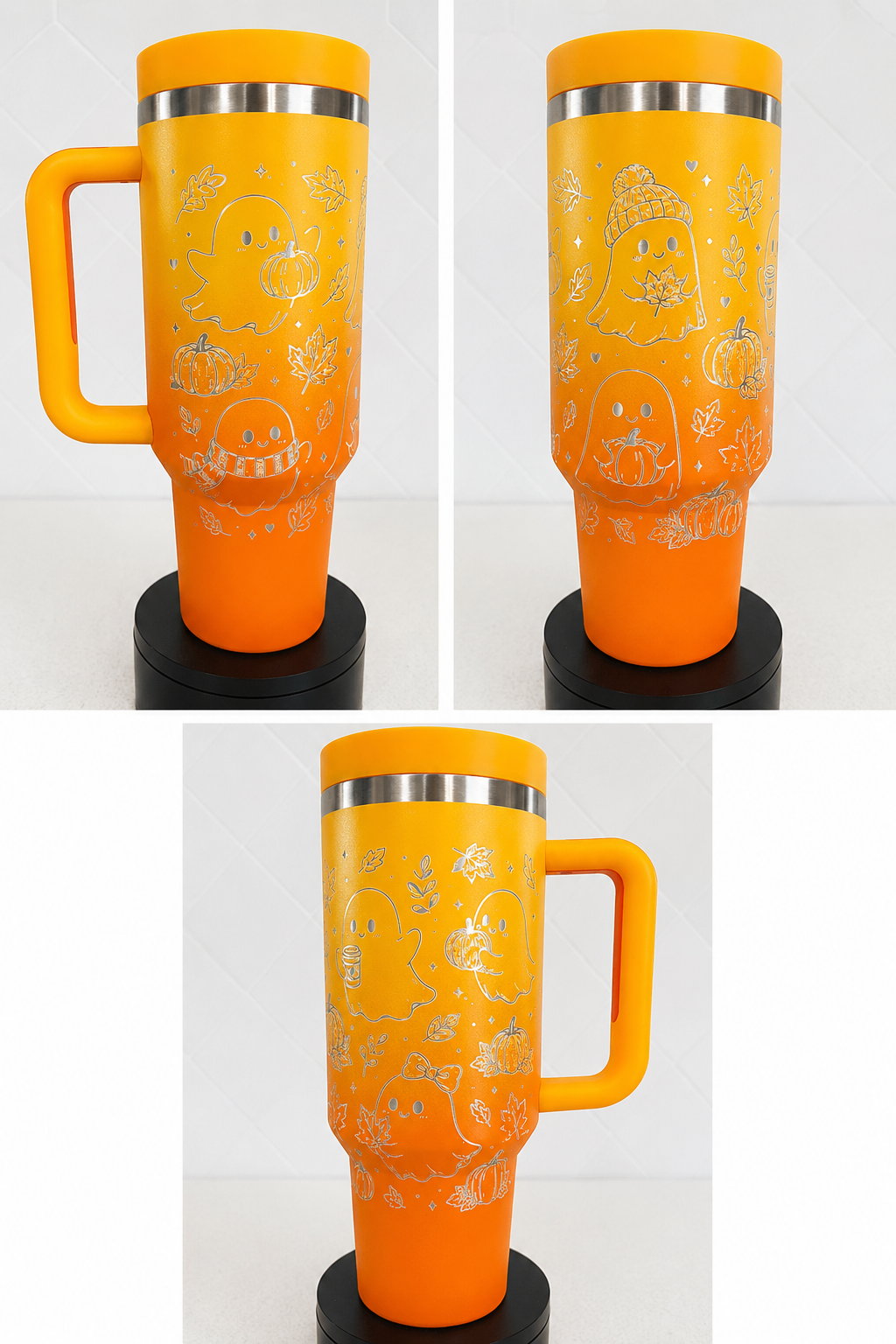 Cozy Ghosts 40oz Engraved Fall Tumbler 👻🍂