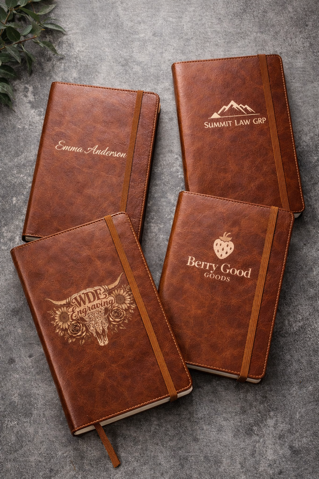 🟫 Personalized Leather Journal – 192 Pages 8.3” x 5.5”