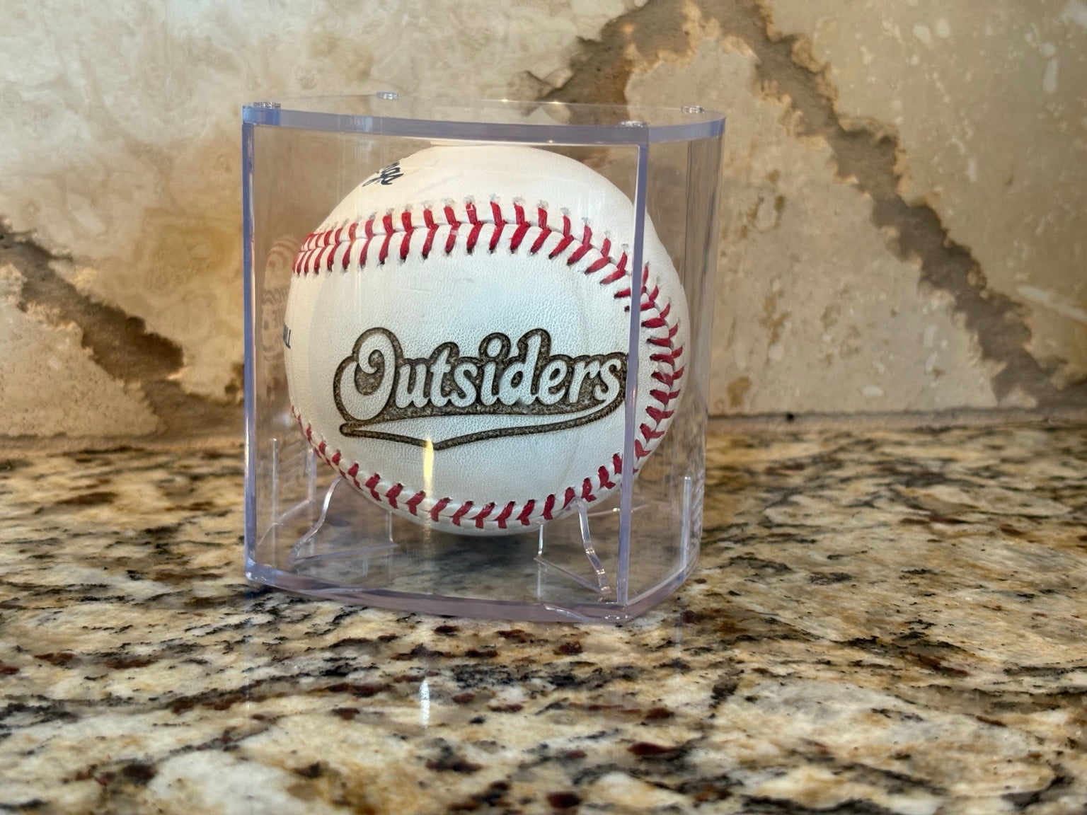 Custom Engraved Baseball Keepsake