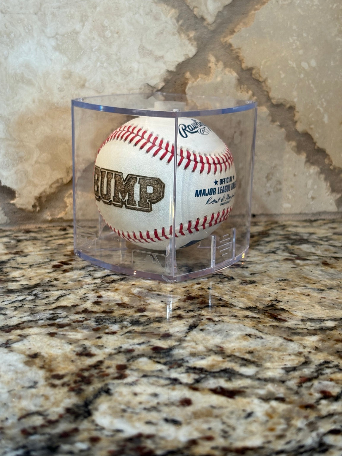 Custom Engraved Baseball Keepsake