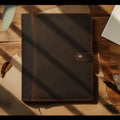 🟫 Personalized Genuine Leather Portfolio – 13x9 Refillable Organizer