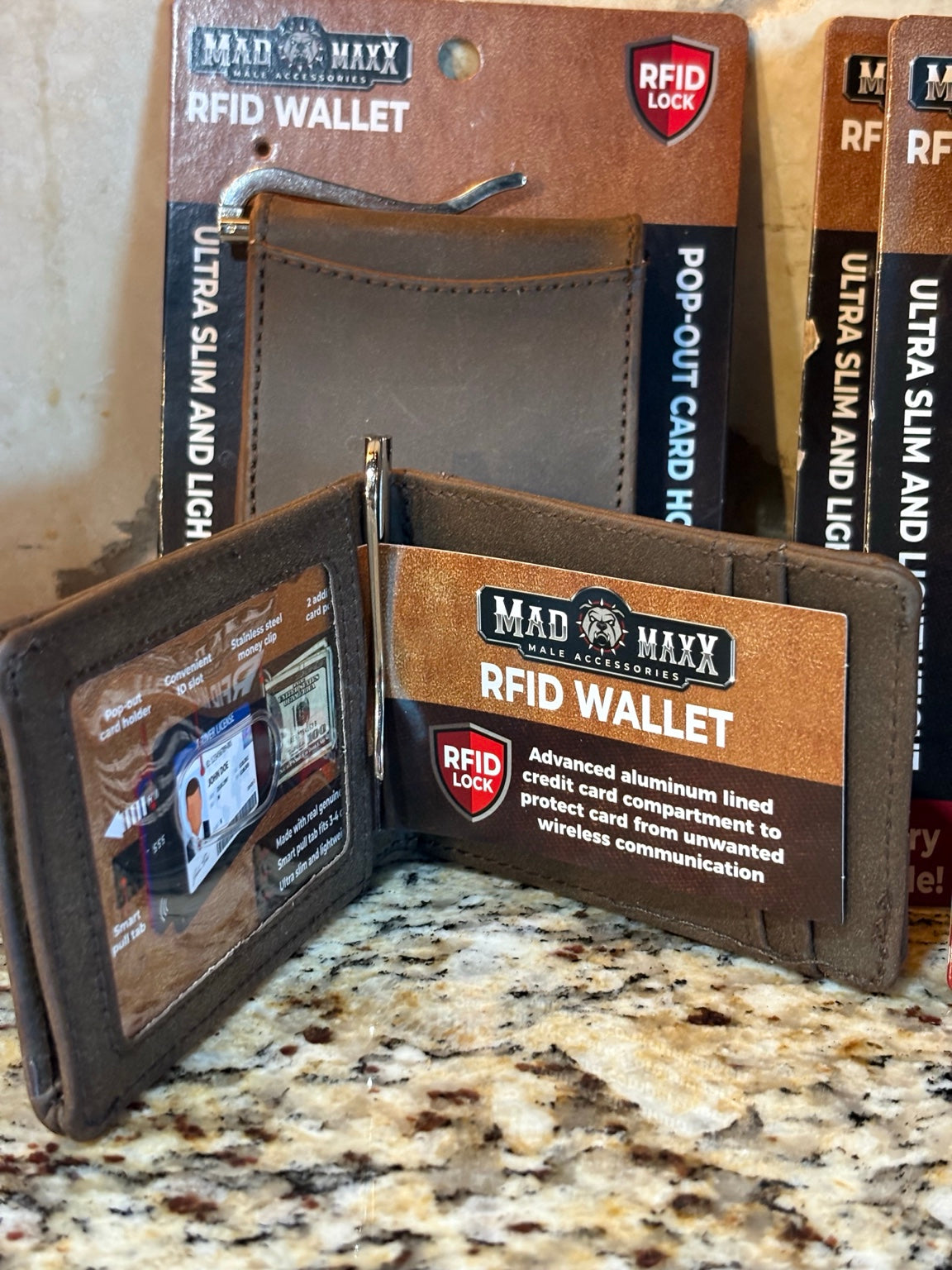 Custom Leather Wallets - RFID Blocking