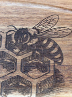 Engraved Honeybee Acacia Cutting Board 🐝