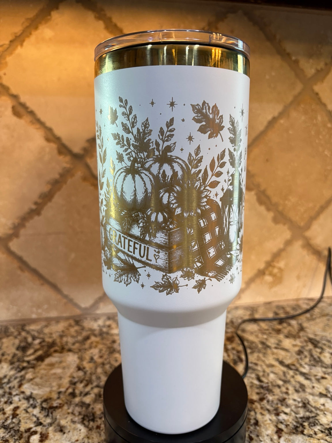Fall Is My Favorite Season 40oz Engraved Tumbler | Autumn Wrap