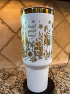 Fall Is My Favorite Season 40oz Engraved Tumbler | Autumn Wrap
