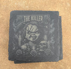 Horror Icons Engraved Slate Coaster Set – Set of 6