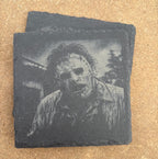 Horror Icons Engraved Slate Coaster Set – Set of 6