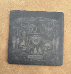 Horror Icons Engraved Slate Coaster Set – Set of 6