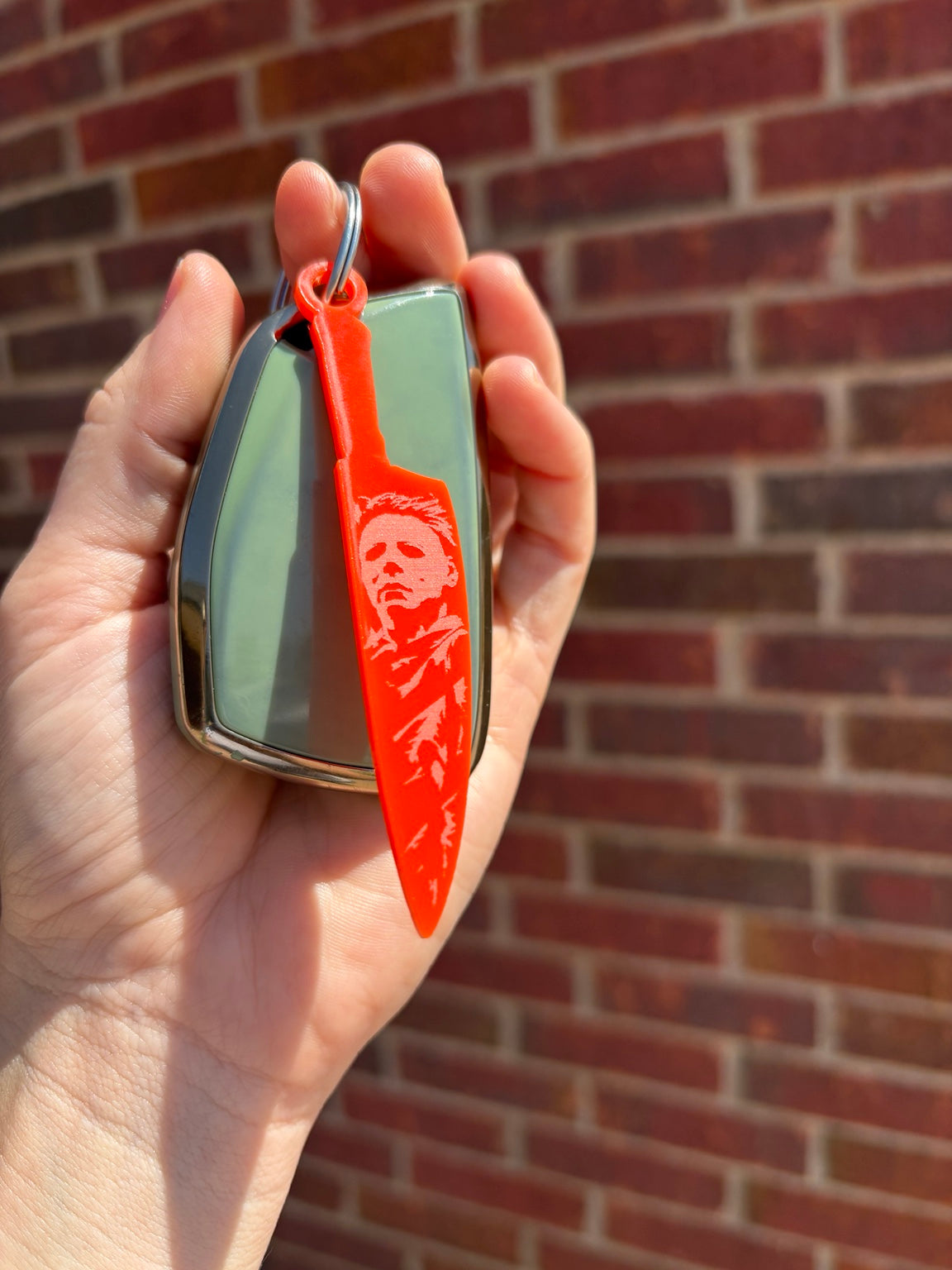 Horror Knife Acrylic Keychain | Spooky Halloween Keychain