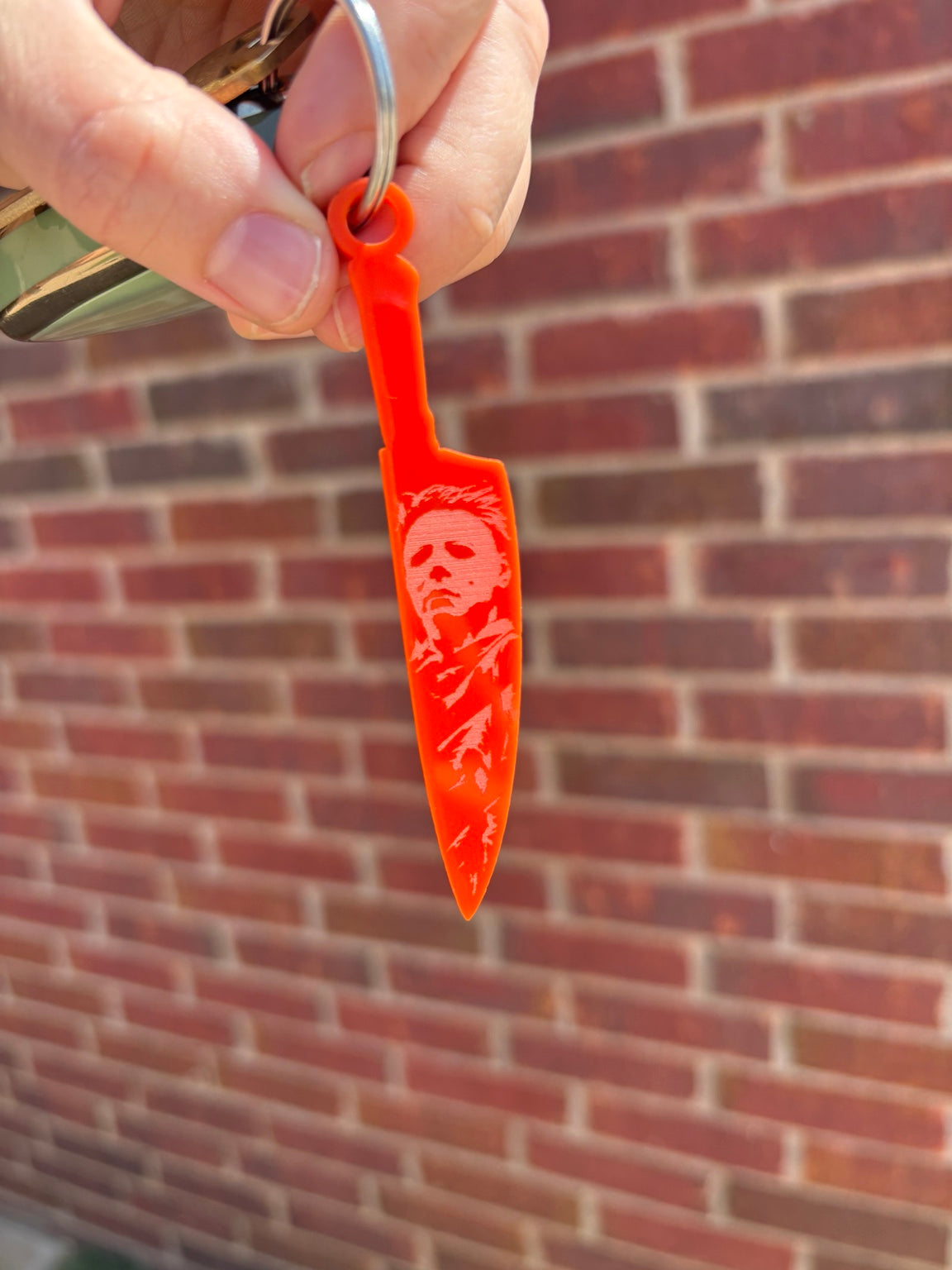 Horror Knife Acrylic Keychain | Spooky Halloween Keychain
