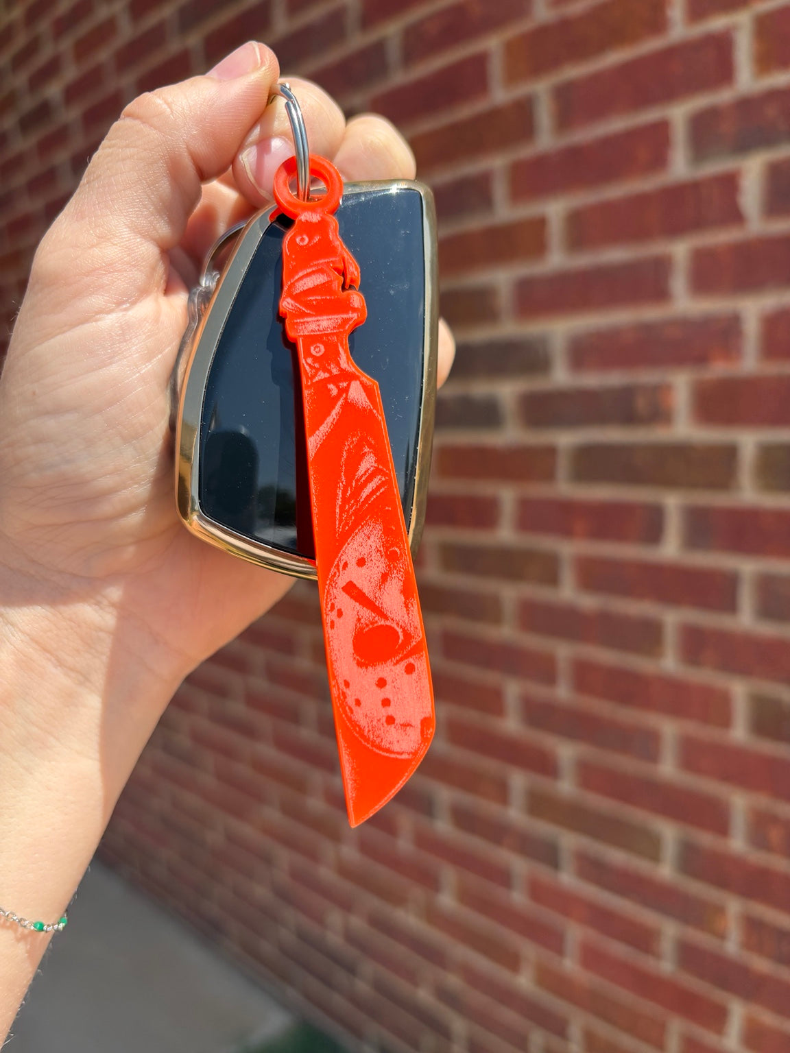 Horror Knife Acrylic Keychain | Spooky Halloween Keychain