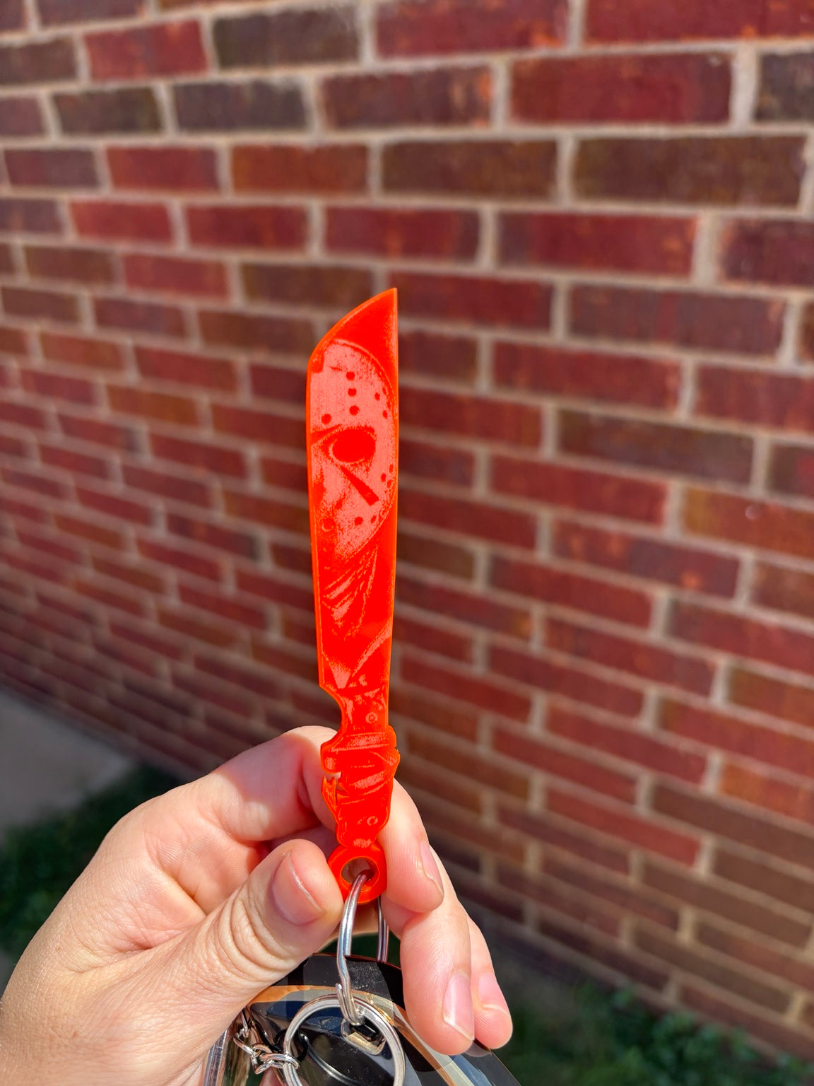Horror Knife Acrylic Keychain | Spooky Halloween Keychain
