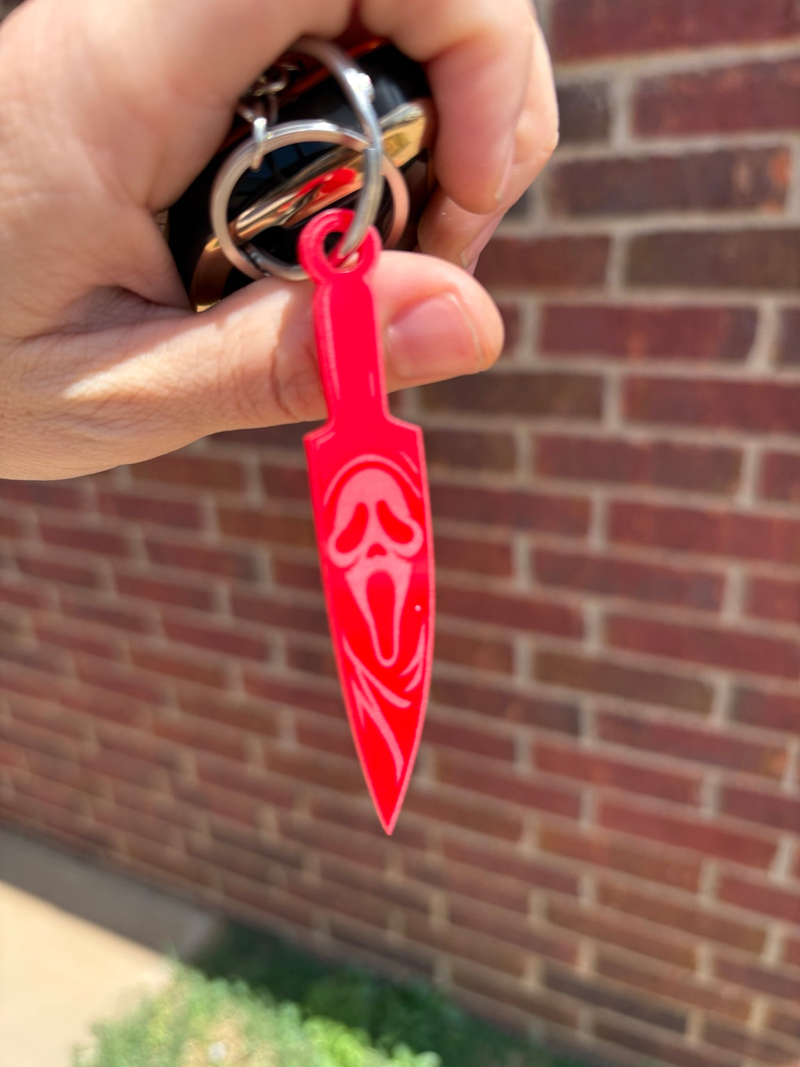 Horror Knife Acrylic Keychain | Spooky Halloween Keychain