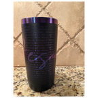 Names of Jesus Engraved Rainbow Tumbler