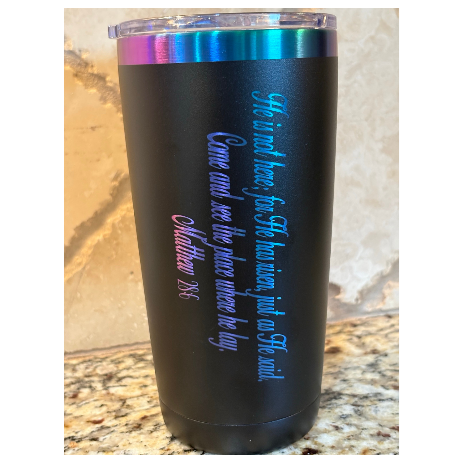 Lion of Judah Cross Engraved 20oz Tumbler