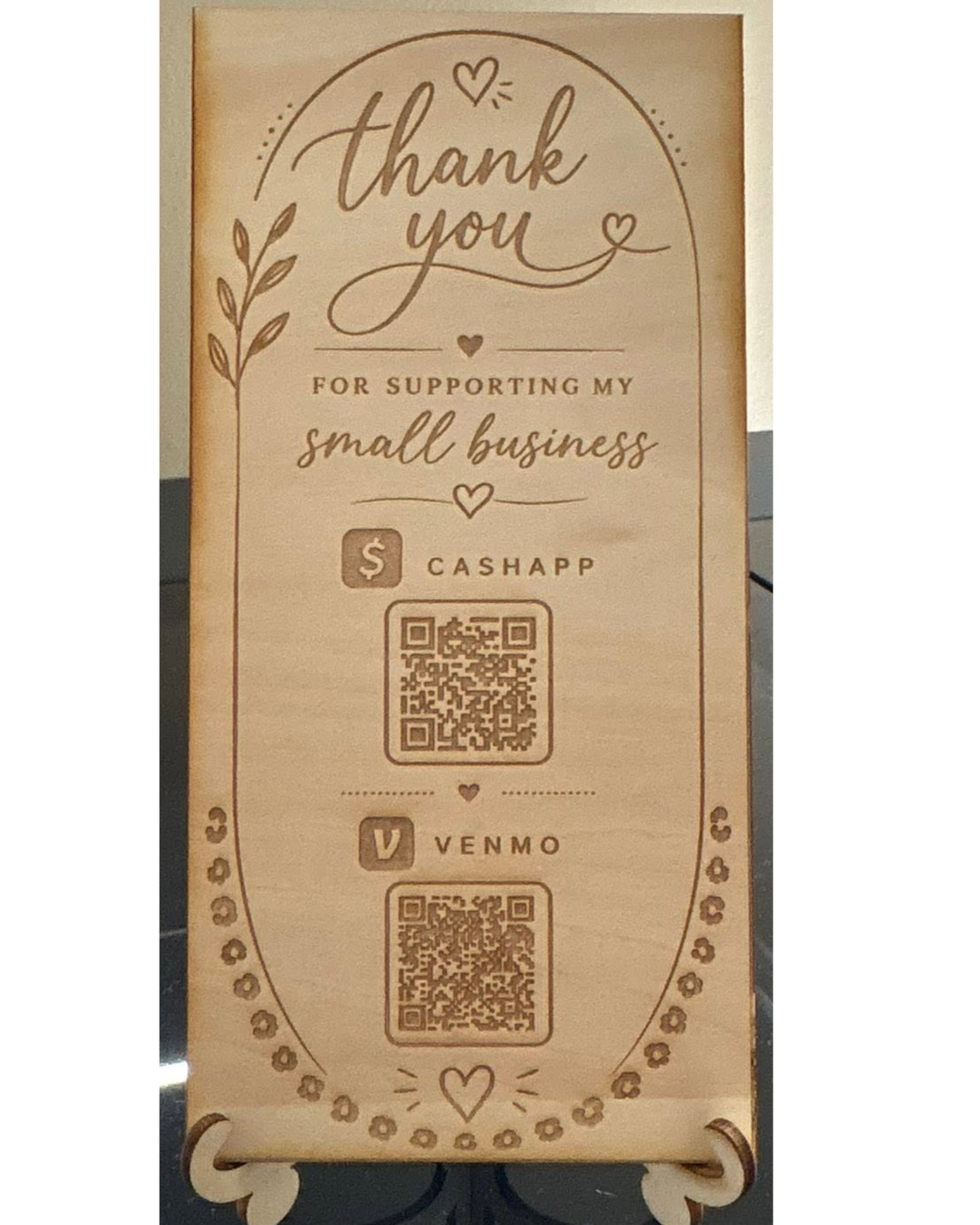 Wood business Sign