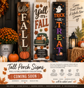 Tall Porch Signs | Fall & Halloween Collection