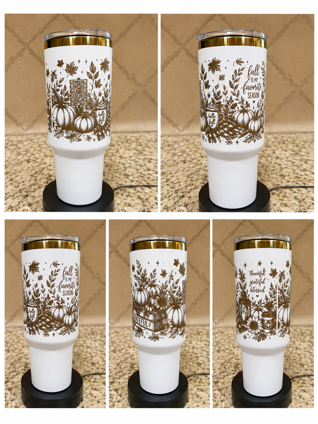 Fall Is My Favorite Season 40oz Engraved Tumbler | Autumn Wrap