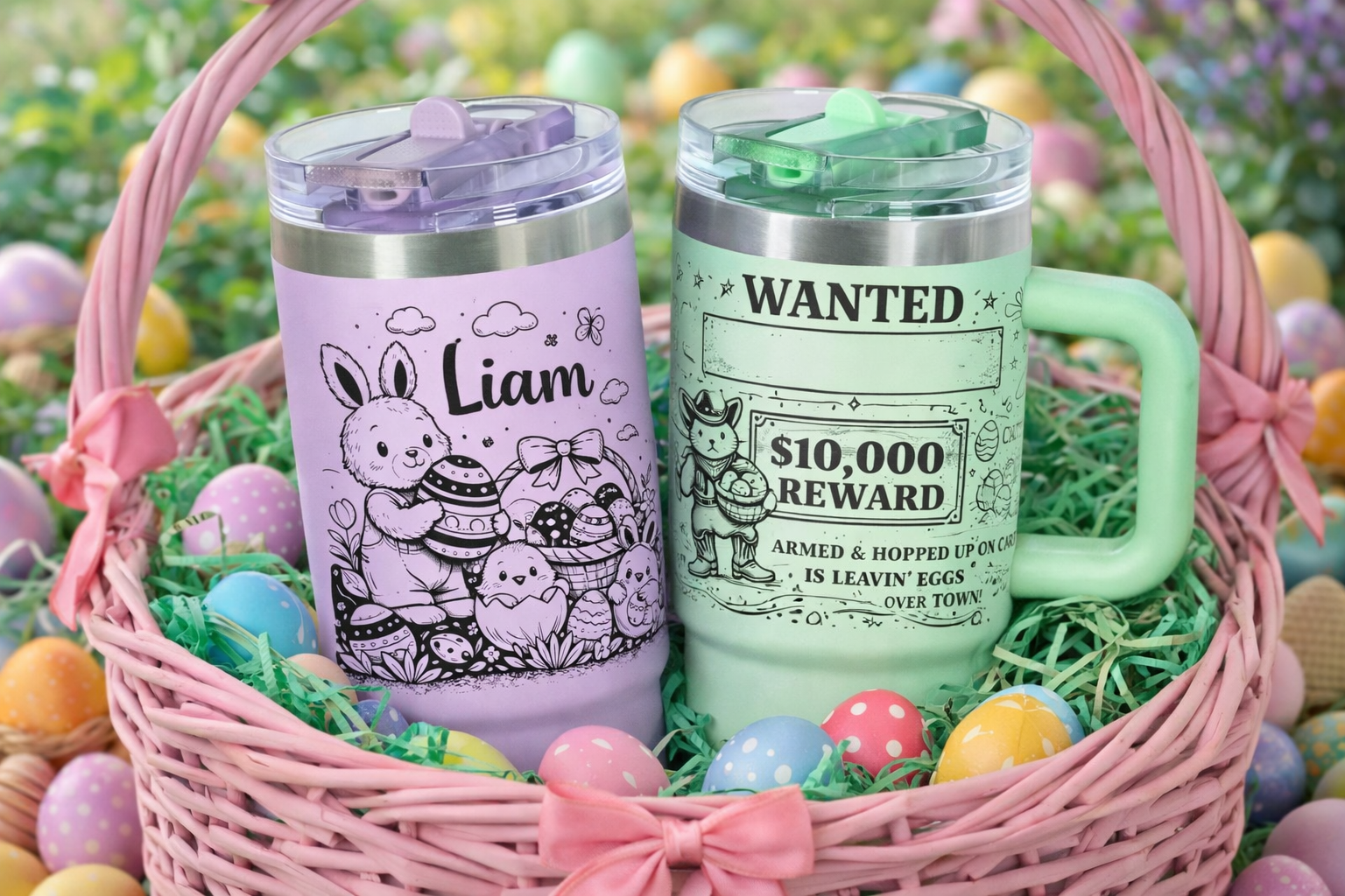 Engraved Easter Tumbler (Add a Name)